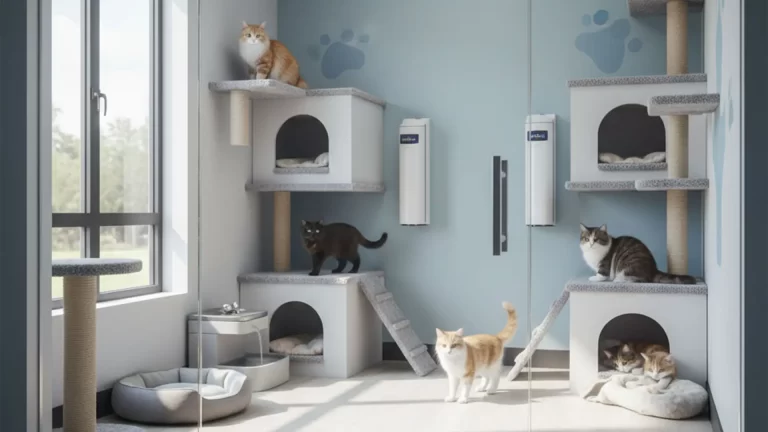 cat boarding KL safe & clean room